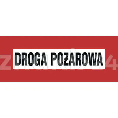 Droga pożarowa - Znak przeciwpożarowy - BC104