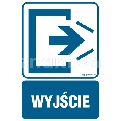 Wyjście - Znak informacyjny - RB012