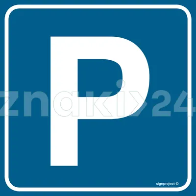 Parking - Znak informacyjny - RA117