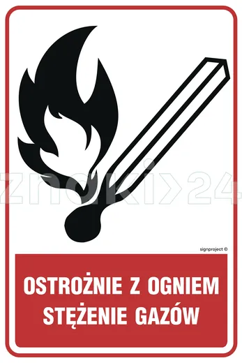 Ostrożnie z ogniem - stężenie gazów - Gazociągi - JD003