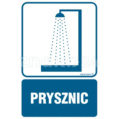 Prysznic - Znak informacyjny - RB002