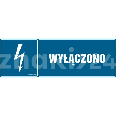 Wyłączono - Znak elektryczny - HH005