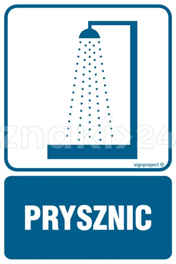 Prysznic - Znak informacyjny - RB002