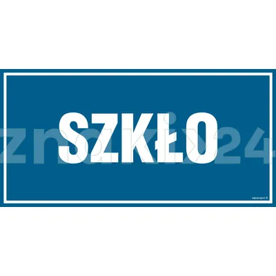 Szkło - Znak informacyjny - PA561