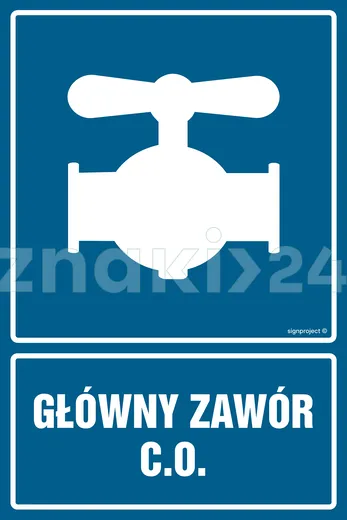 Główny zawór c.o - Gazociągi - JD007