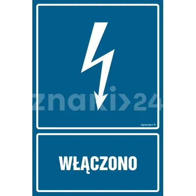 Włączono - Znak elektryczny - HG021