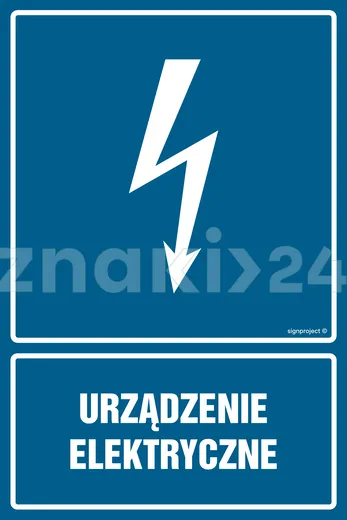 Urządzenie elektryczne - Znak elektryczny - HG016