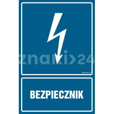 Bezpiecznik - Znak elektryczny - HG011