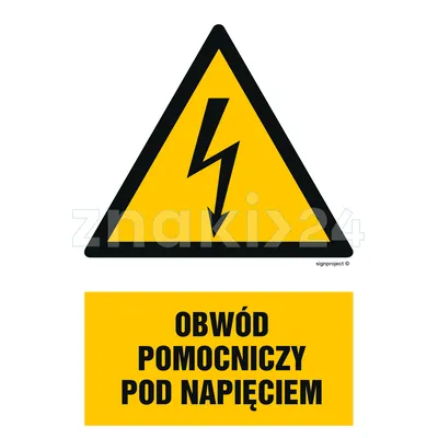 Obwód oświetleniowy pod napięciem - Znak elektryczny - HA009