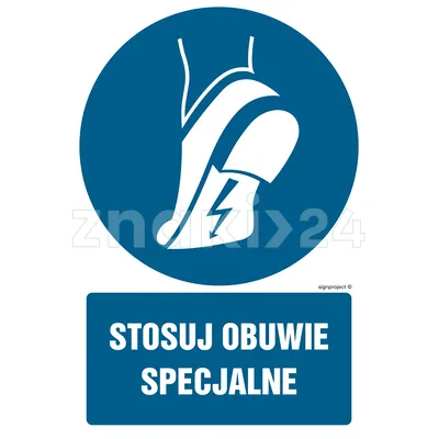 Stosuj obuwie specjalne - Znak BHP - GL017