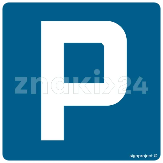 Parking - Znak informacyjny PVC - SA017