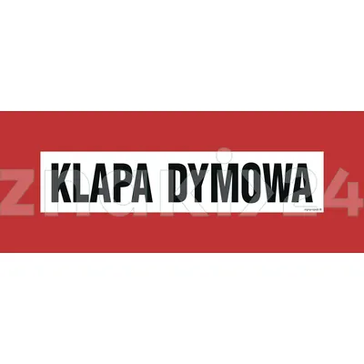 Klapa dymowa - Znak przeciwpożarowy - BC102