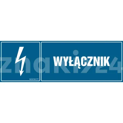 Wyłącznik - Znak elektryczny - HH009