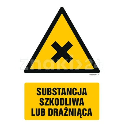 Substancja szkodliwa lub drażniąca - Znak BHP - GF026