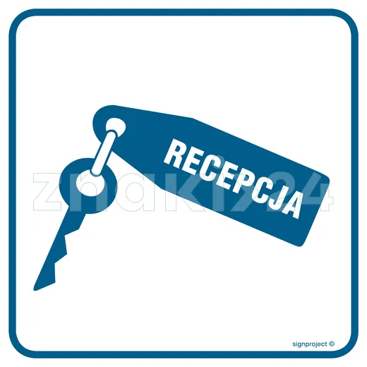 Recepcja - Znak informacyjny - RA026