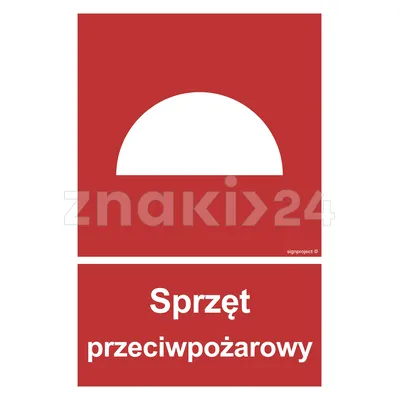 Sprzęt przeciwpożarowy - Znak przeciwpożarowy - BC006