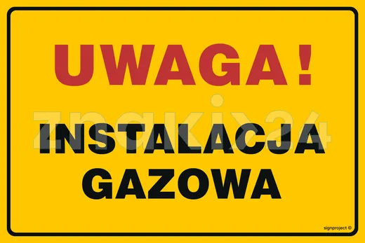 Uwaga! Instalacja gazowa - Gazociągi - JD018