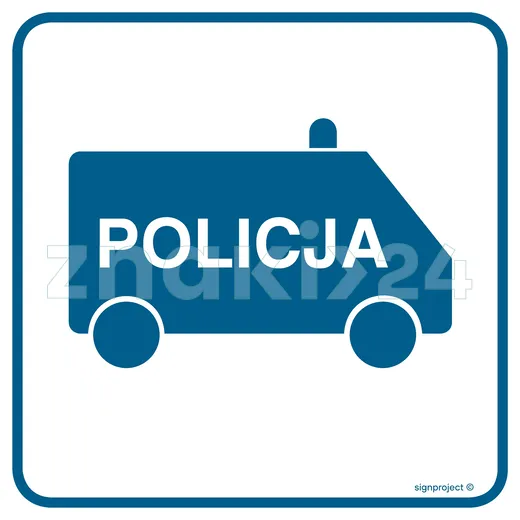 Policja - Znak informacyjny - RA082