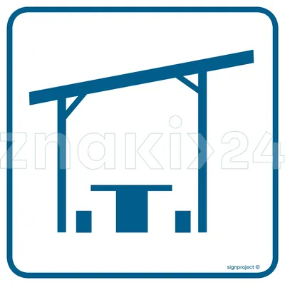 Wiata turystyczna - Znak informacyjny - RA095