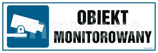 Obiekt monitorowany - Znak ostrzegawczy. Znak informacyjny - NC023