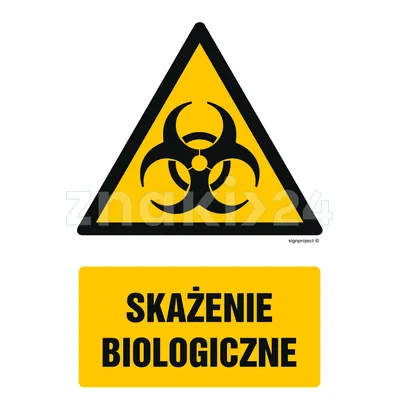 Skażenie biologiczne - Znak BHP - GF023