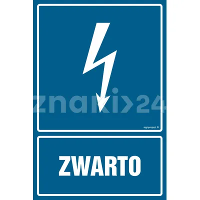 Zwarto - Znak elektryczny - HG004