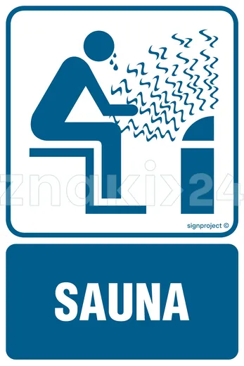 Sauna - Znak informacyjny - RB001