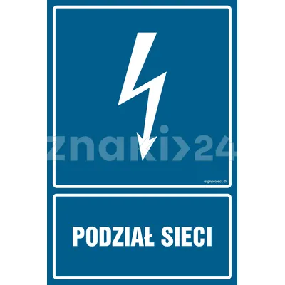 Podział sieci - Znak elektryczny - HG002