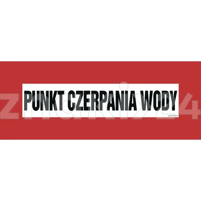 Punkt czerpania wody - Znak przeciwpożarowy - BC107