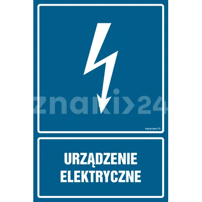 Urządzenie elektryczne - Znak elektryczny - HG016