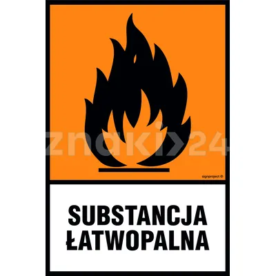 Substancja łatwopalna - Oznakowanie substancji chemicznych - LB006