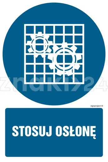 Stosuj osłonę - Znak BHP - GL015