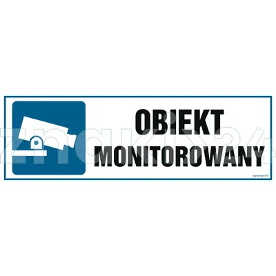 Obiekt monitorowany - Znak ostrzegawczy. Znak informacyjny - NC023