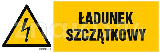 Ładunek szczątkowy - Znak elektryczny - HB011