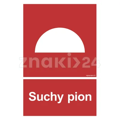 Suchy pion - Znak przeciwpożarowy - BB006