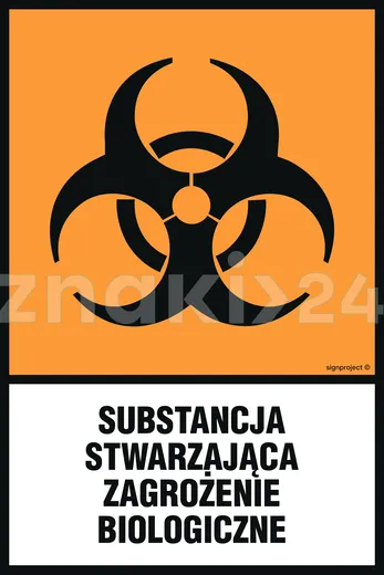 Substancja stwarzająca zagrożenie biologiczne - Oznakowanie substancji chemicznych - LB009