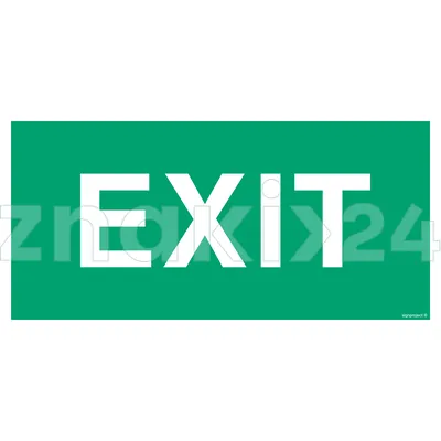 EXIT - Znak ewakuacyjny - AC004