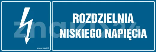 Rozdzielnia niskiego napięcia - Znak elektryczny - HH033