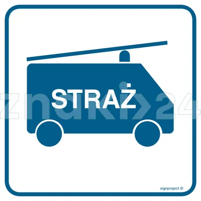 Straż pożarna - Znak informacyjny - RA078