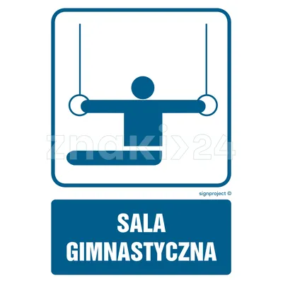 Sala gimnastyczna - Znak informacyjny - RD008