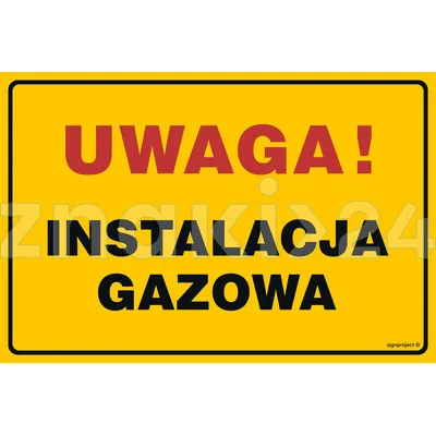 Uwaga! Instalacja gazowa - Gazociągi - JD018