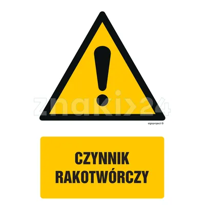 Czynnik rakotwórczy - Znak BHP - GF004