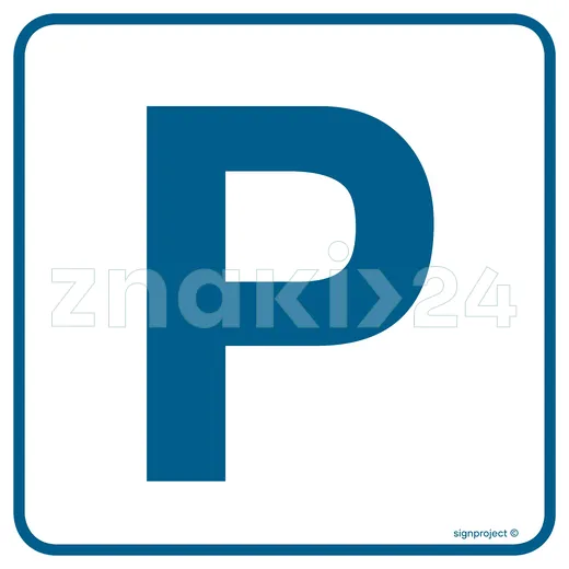 Parking - Znak informacyjny - RA074