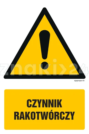 Czynnik rakotwórczy - Znak BHP - GF004