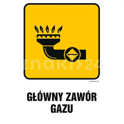 Główny zawór gazu 1 - Gazociągi - JD001