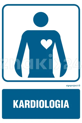 Kardiologia - Znak informacyjny - RF018