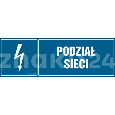 Podział sieci - Znak elektryczny - HH002