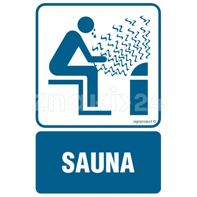 Sauna - Znak informacyjny - RB001