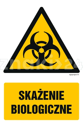 Skażenie biologiczne - Znak BHP - GF023