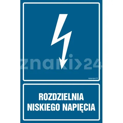 Rozdzielnia niskiego napięcia - Znak elektryczny - HG033